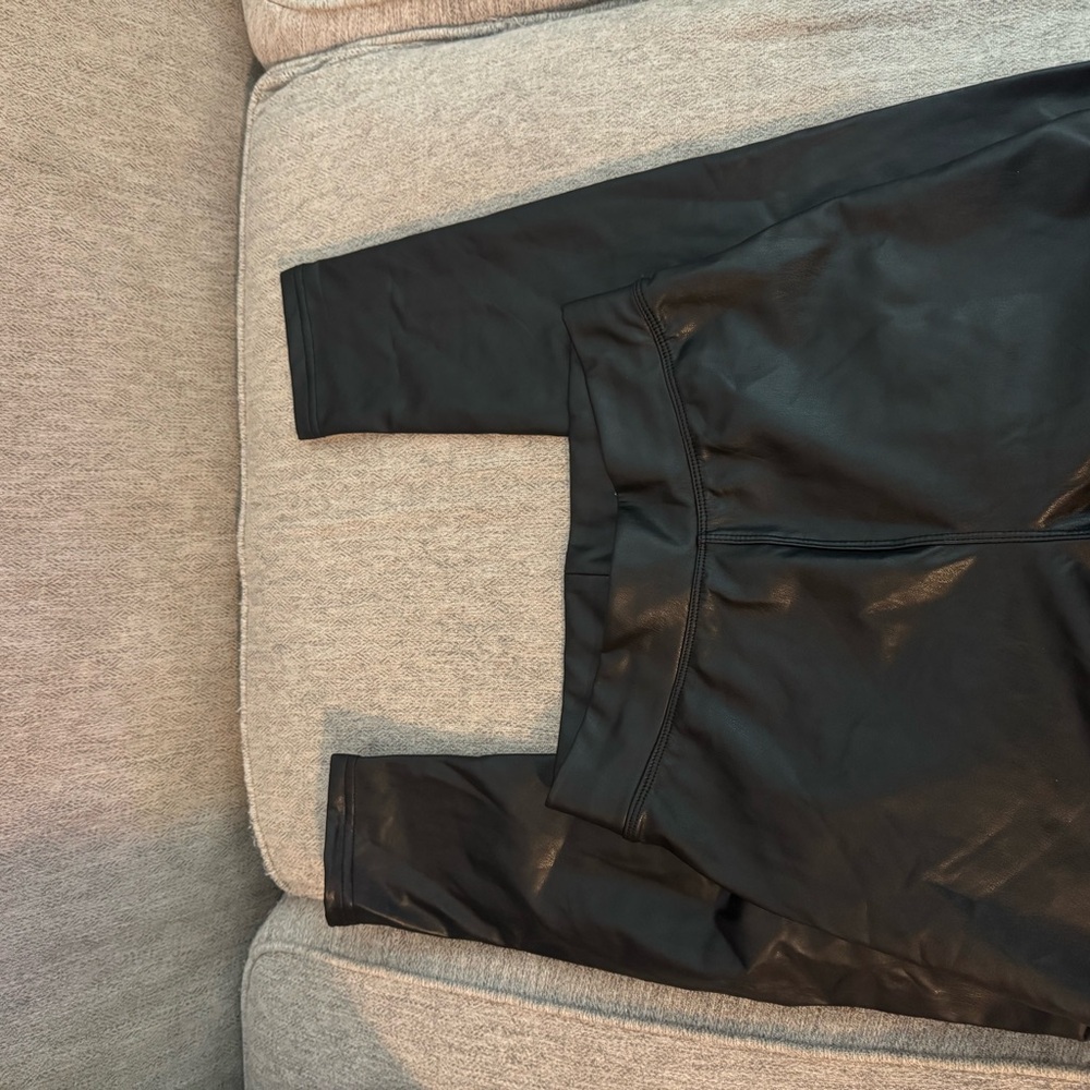 Ci Sono Black Faux Leather Pants